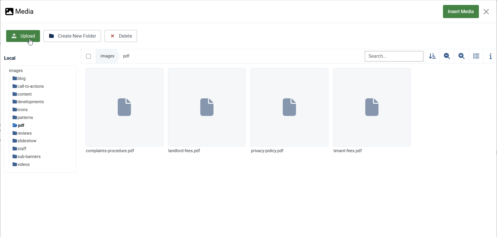 PDF Upload