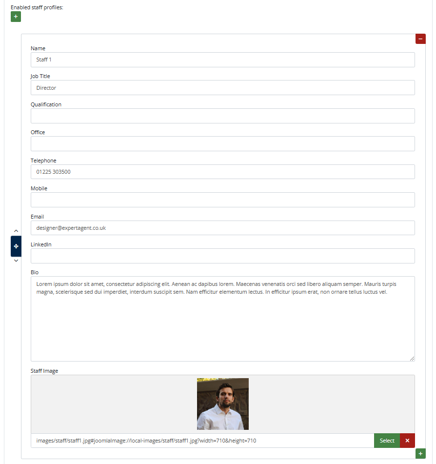 staff profiles